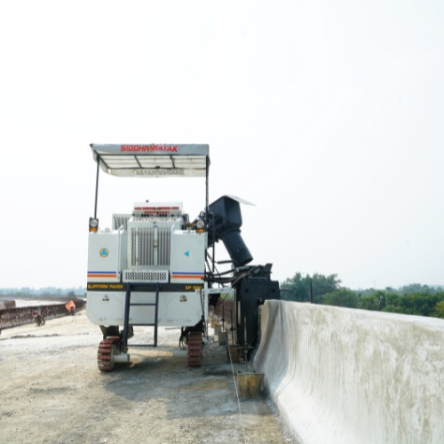 Precision-engineered road-construction machinery, made in Visnagar, Gujarat